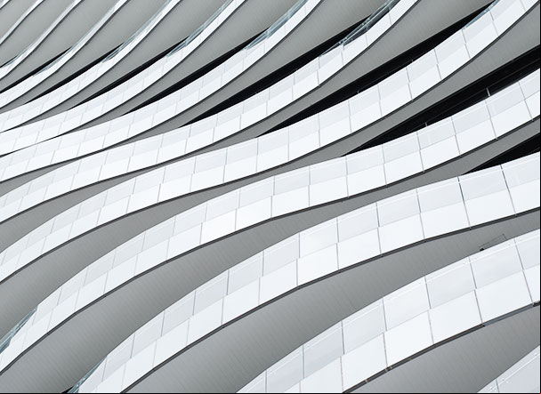 imagem abstrata com uma ondulação branca dividida em quadrados