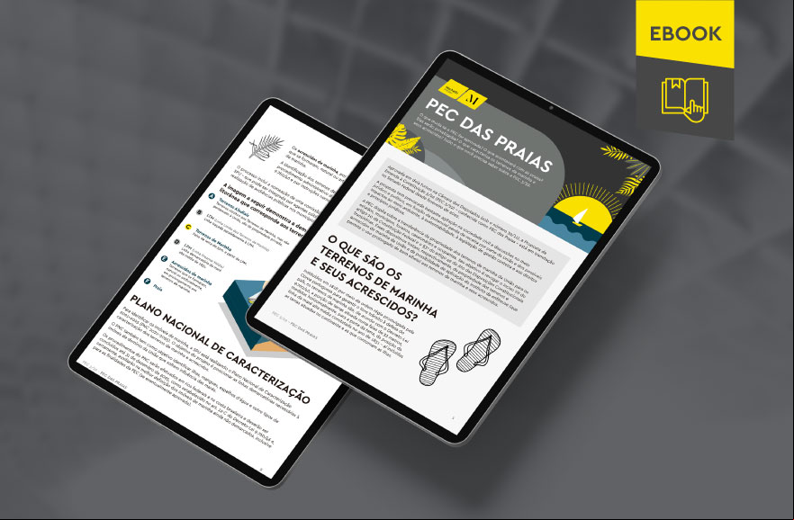 Mockup of tablets reflecting the e-book's internal content