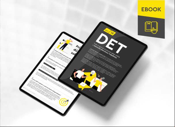 Mockup of tablets reflecting the e-book's internal content