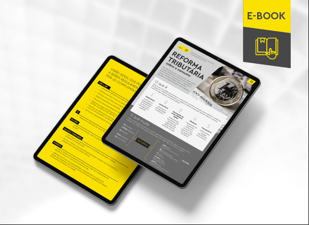 Mockup of tablets reflecting the e-book's internal content