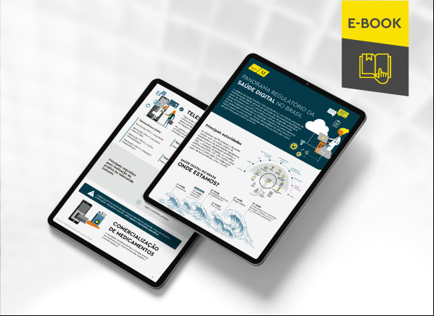 Mockup of tablets reflecting the e-book's internal content
