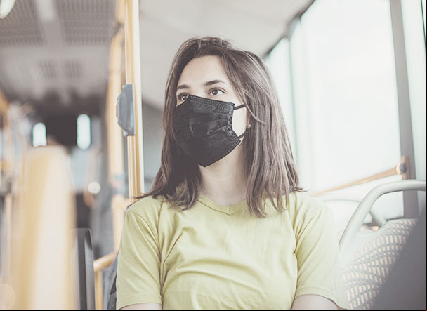 Uso de máscaras em transporte coletivo em SP